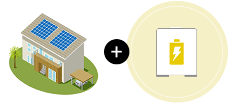 太陽光パネル＋蓄電池の導入パターン